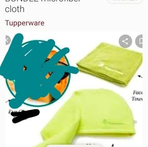 Tupperware hair turban and face cloth